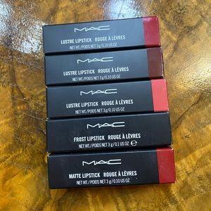 MAC Lustre and Frost  lipsticks